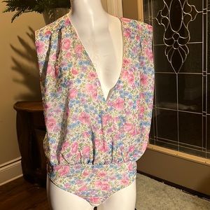 Zara floral bodysuit